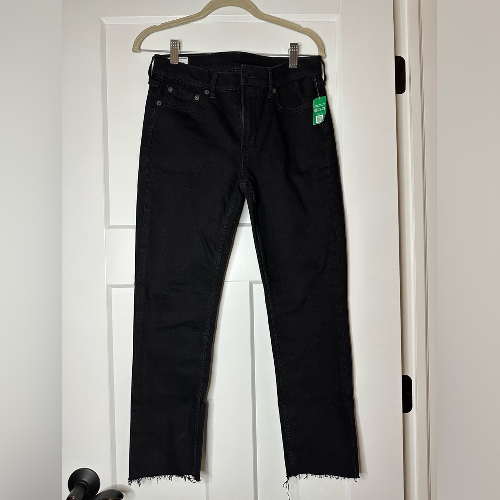GAP Black Straight Leg Jeans